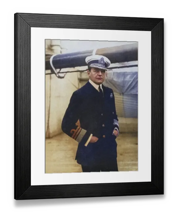 Framed Print : David Beatty, 1st Earl Beatty (born 17 January 1871 in Stapeley near Nantwich)
