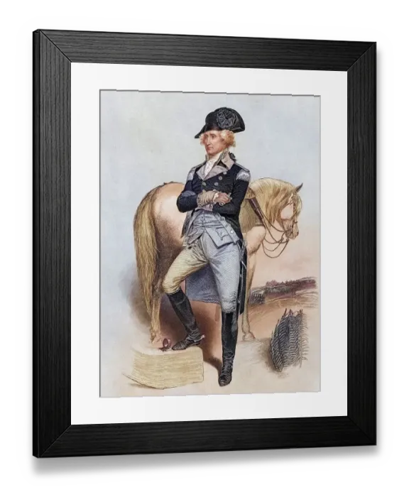 Framed Print : George Washington 1732 bis 1799 in 1775 Nach Alonzo Chappel aus Life