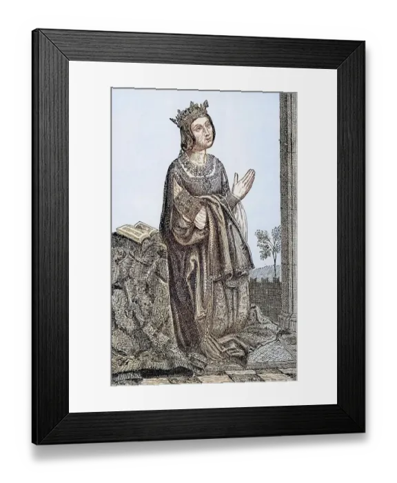 Framed Print : Isabella 1451-1504 von Kastilien