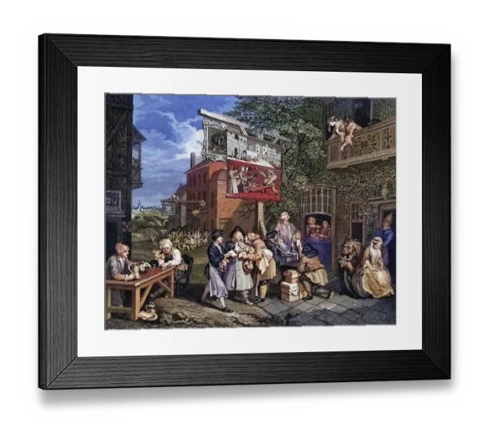 Framed Print : The Election Canvassing for Votes Engraved by T E Nicholson after Hogarth from The Works of Hogarth published London Framed Print : The Election Canvassing for Votes Engraved by T E Nicholson after Hogarth from The Works of Hogarth published London