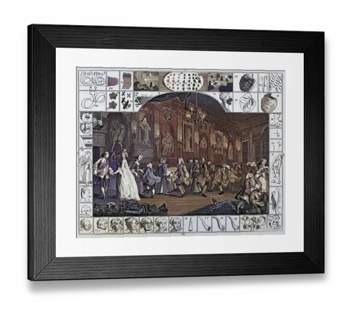 Framed Print : Analysis of Beauty From The Works of Hogarth published London 1833 Framed Print : Analysis of Beauty From The Works of Hogarth published London 1833