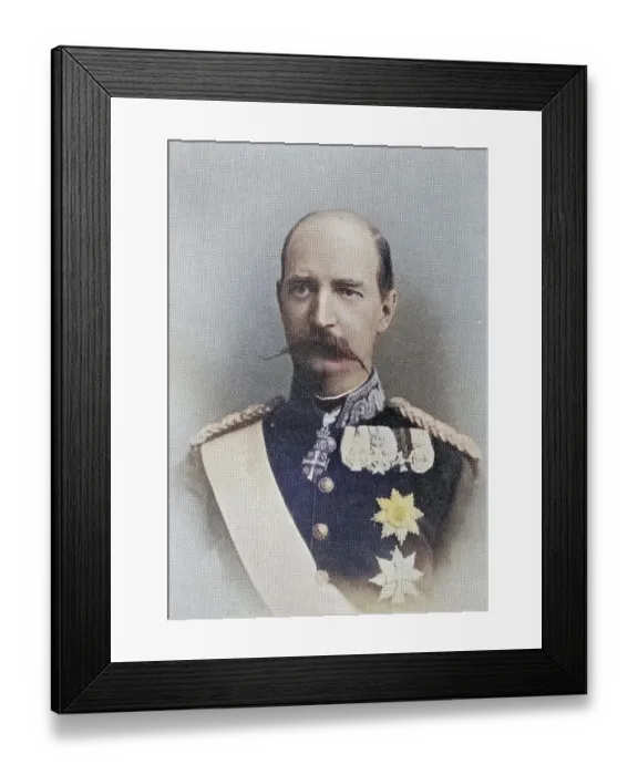 Framed Print : George I King of Greece 1845 to 1913 From the book The Year 1912 illustrated published London 1913 Framed Print : George I King of Greece 1845 to 1913 From the book The Year 1912 illustrated published London 1913