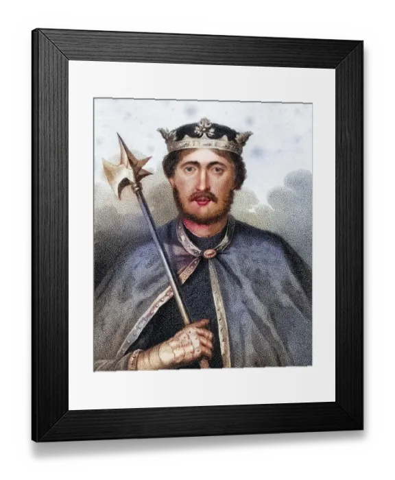 Framed Print : Richard I. alias Richard Lionheart English monarch 1157-1199