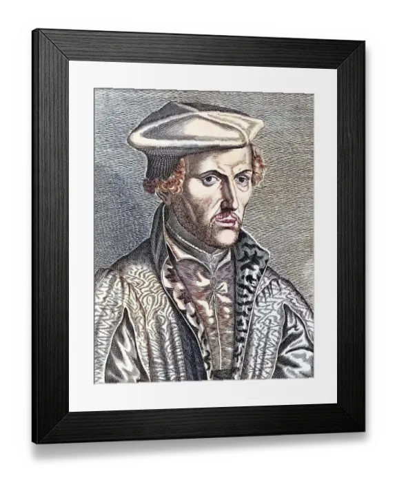 Framed Print : Gemma Frisius alias Reiner Gemma 1508 to 1555 Dutch cartographer