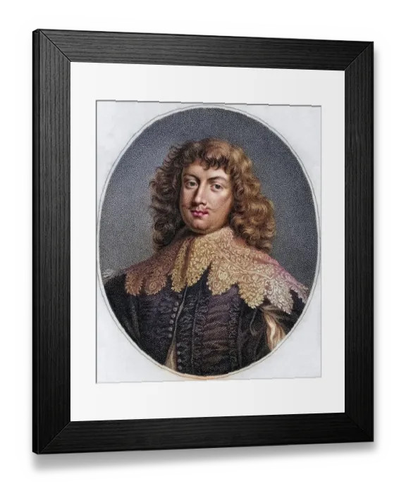 Framed Print : George Digby 2nd Earl of Bristol 1612 1677 English royalist advisor to kings Charles I and Charles II