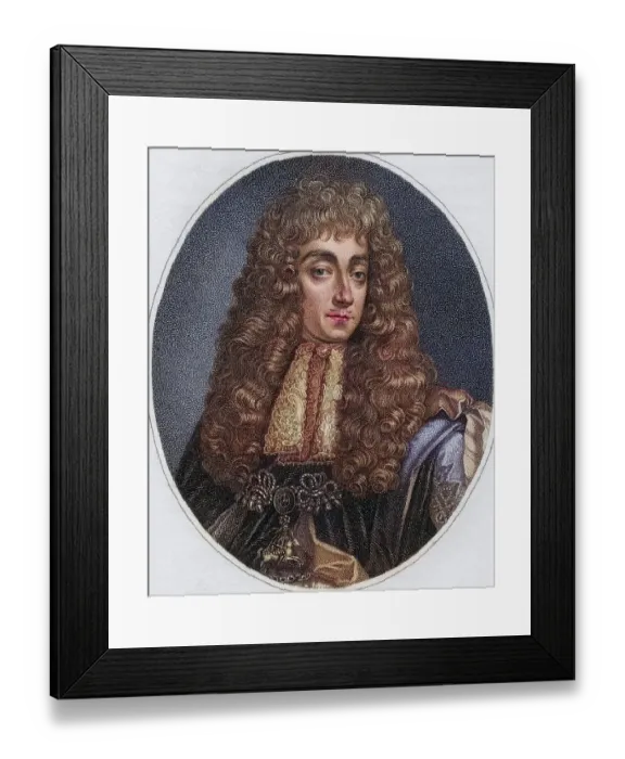 Framed Print : George Villiers 2nd Duke of Buckingham 1628 -1687 English statesman