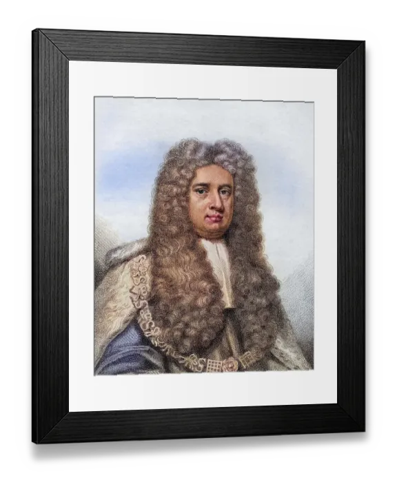 Framed Print : Lord Robert Raymond 1st Baron Raymond 1673