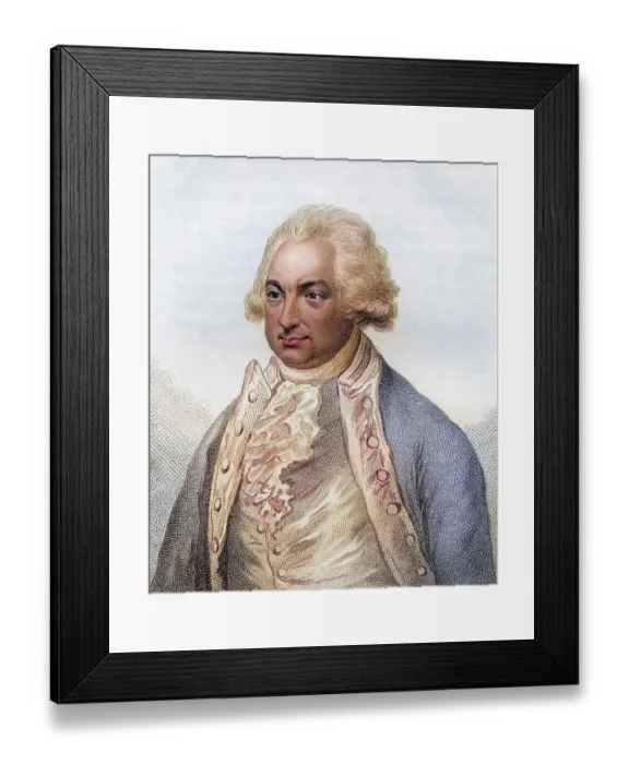Framed Print : Constantine John Phipps 2nd Baron Mulgrave 1744 n 1792 English explorer