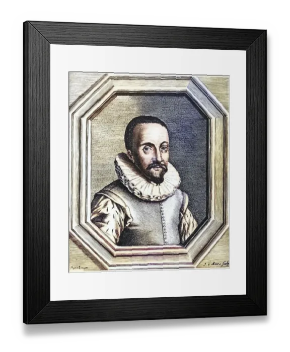 Framed Print : Hans Lippershey (d. 1619) Dutch optician credited with discovery of the telescope Framed Print : Hans Lippershey (d. 1619) Dutch optician credited with discovery of the telescope