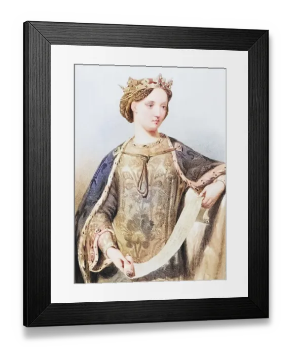 Framed Print : Marguerite of France, 1279-1317