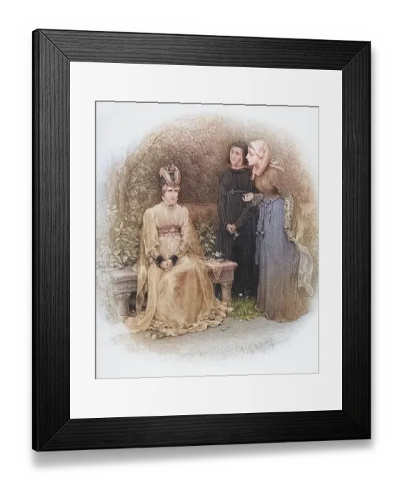 Framed Print : Queen Isabella and her ladies, Isabella of Valois Framed Print : Queen Isabella and her ladies, Isabella of Valois