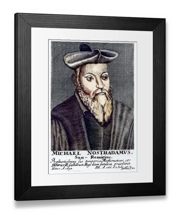 Framed Print : Nostradamus (Michel de Notradame 1503-1556) Framed Print : Nostradamus (Michel de Notradame 1503-1556)