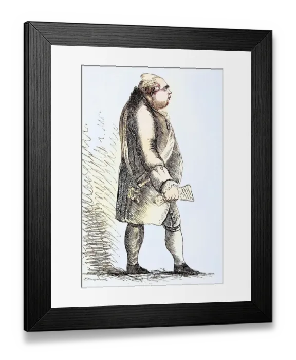 Framed Print : Frederick North 2nd Earl of Guilford Lord North 1732
