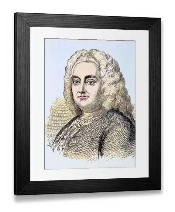 Framed Print : George Frideric Handel 1685 to 1759