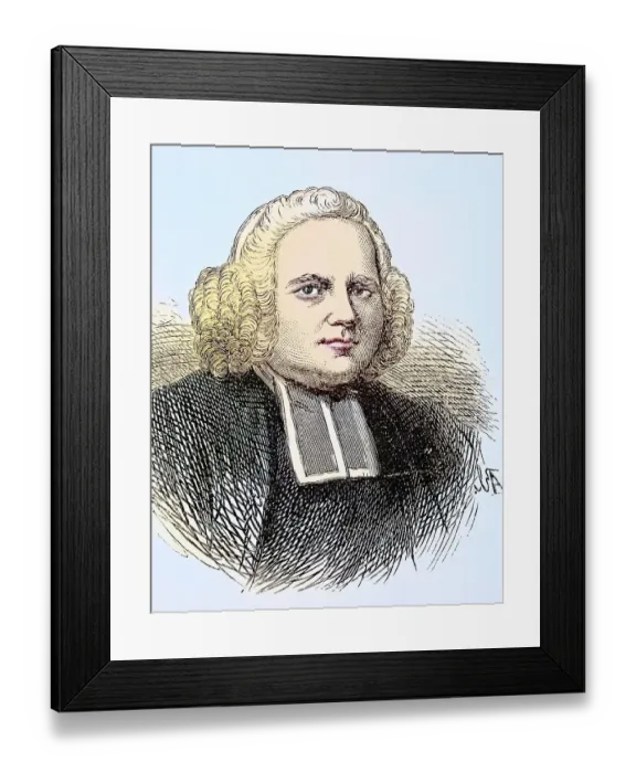 Framed Print : George Whitefield 1714 to 1770