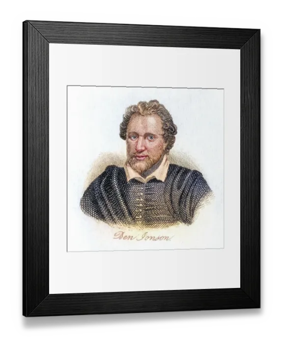 Framed Print : Ben Jonson, 1572-1637, English Jacobean playwright