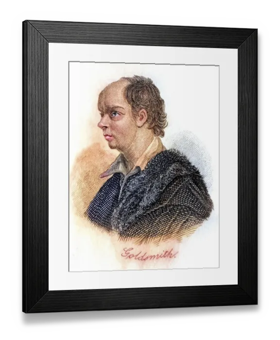 Framed Print : Oliver Goldsmith, 1728-1774, Anglo-Irish playwright Framed Print : Oliver Goldsmith, 1728-1774, Anglo-Irish playwright