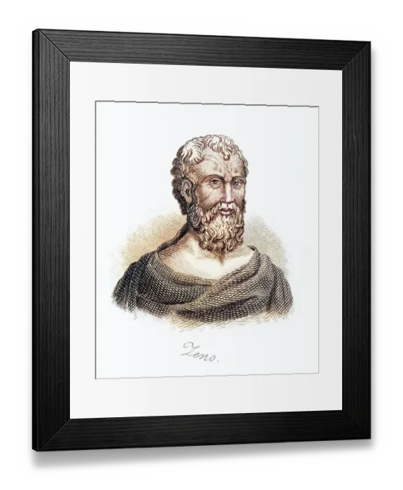 Framed Print : Zeno of Citium, 336-264, philosopher from Cyprus