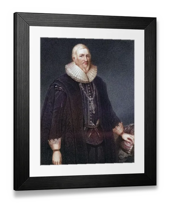 Framed Print : Sir Hugh Middleton or Myddelton (ca)