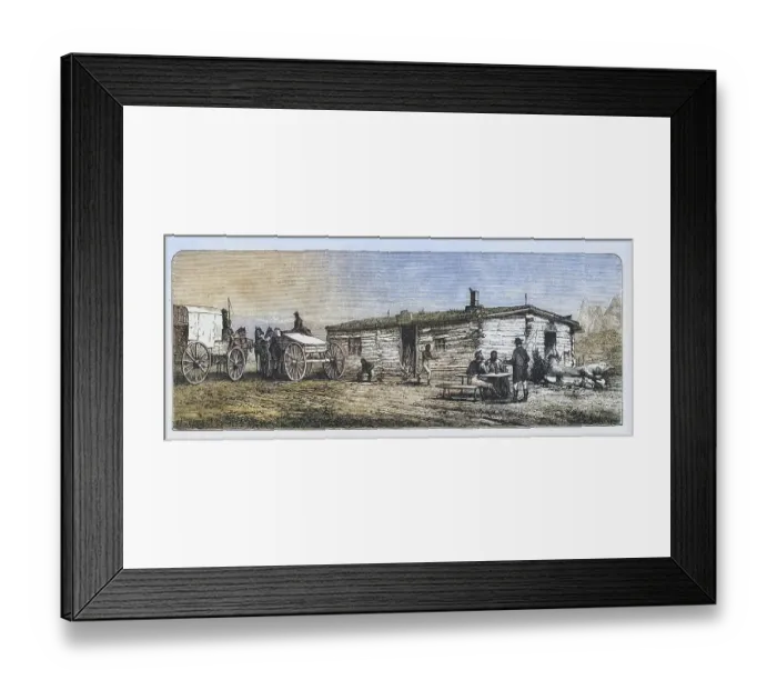 Framed Print : Old post station on the Colorado prairie Framed Print : Old post station on the Colorado prairie
