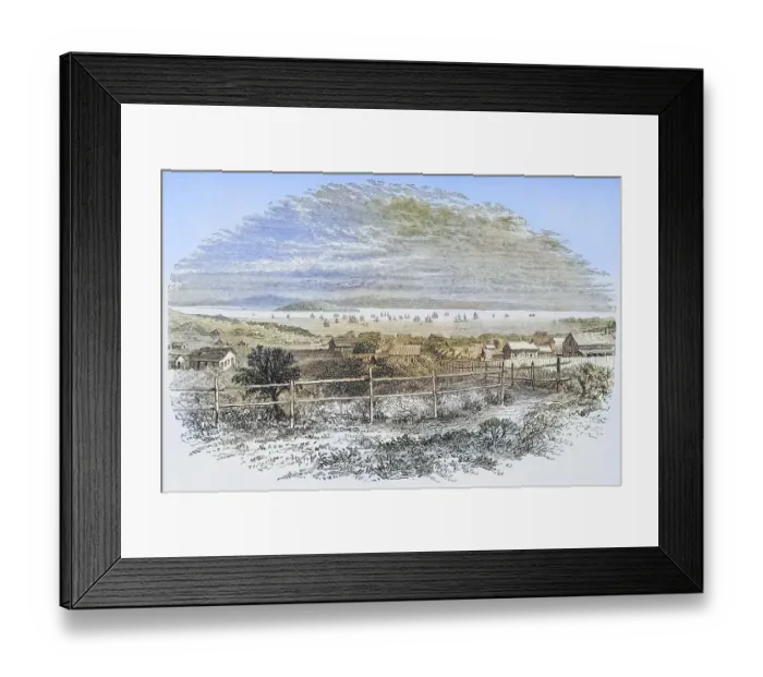 Framed Print : General view of San Francisco, California