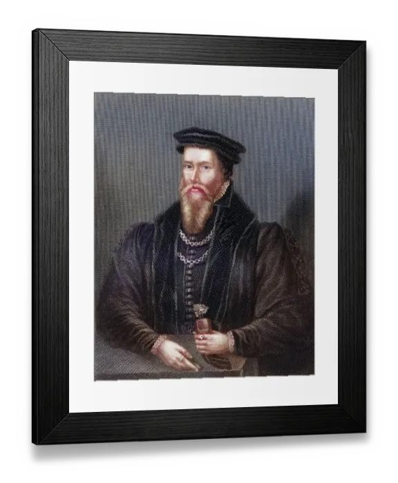 Framed Print : John Caius also called Kaye, Keys and Kees 1510 to 1573 English doctor