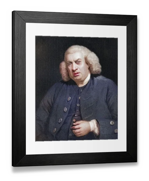 Framed Print : Samuel Johnson 1709-1784, English poet