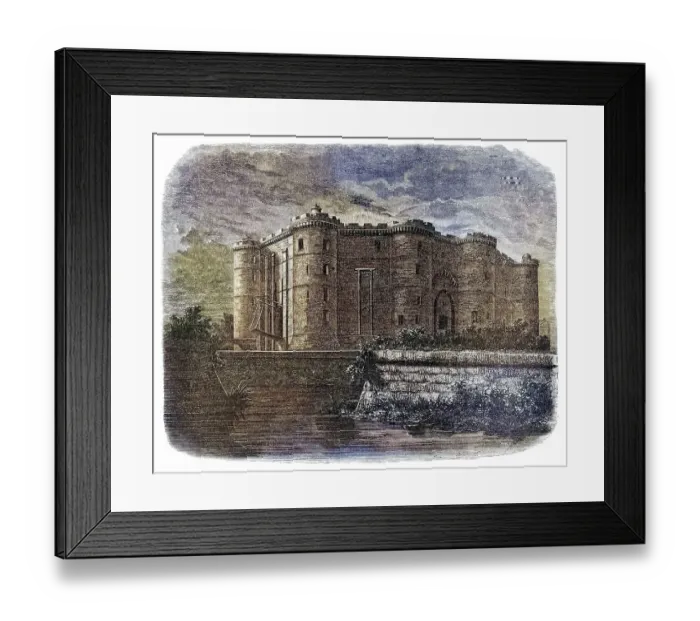 Framed Print : View of the Bastille, France, Historical
