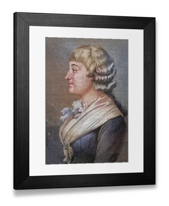 Framed Print : Madame Roland. Vice Countess Jeanne-Marie Roland de la Platiere