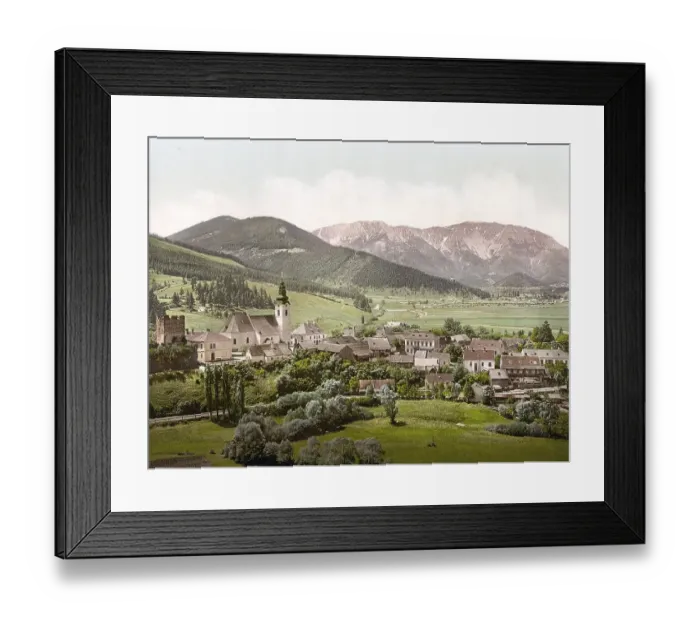 Framed Print : Puchberg, ein Marktgemeinde im Bezirk Neunkirchen in Niederoesterreich Framed Print : Puchberg, ein Marktgemeinde im Bezirk Neunkirchen in Niederoesterreich