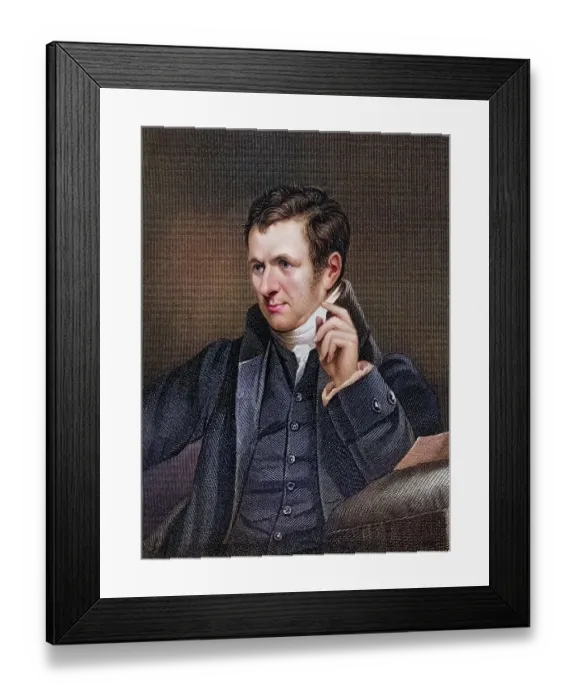 Framed Print : Sir Humphry Davy, 1st Baronet (born 17 December 1778 in Penzance)