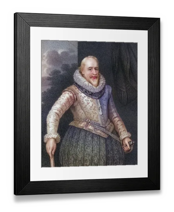 Framed Print : George Carew, 1st Earl of Totnes (born 29 May 1555)