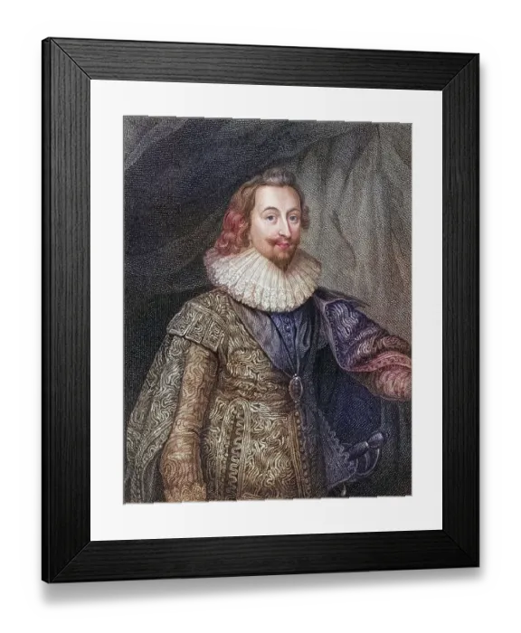 Framed Print : George Villiers, 1st Duke of Buckingham KG (born 28 August 1592 in Brooksby) Framed Print : George Villiers, 1st Duke of Buckingham KG (born 28 August 1592 in Brooksby)