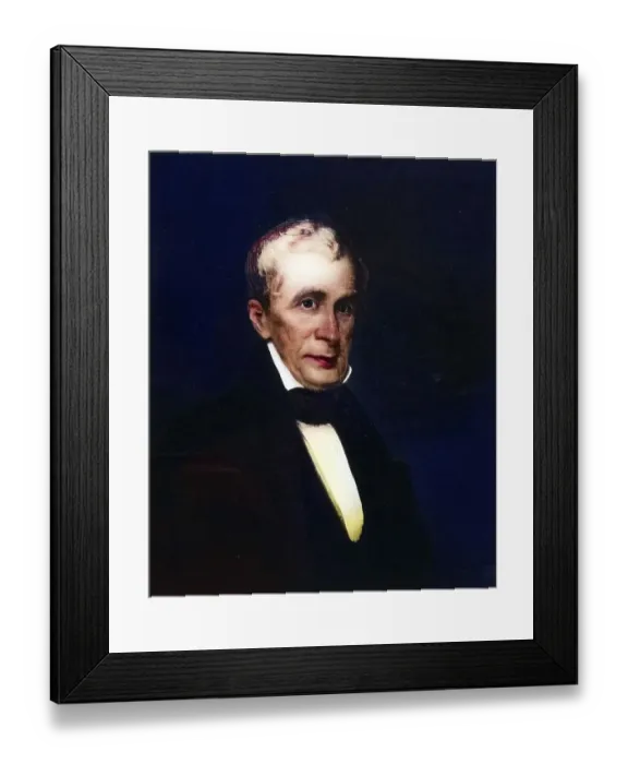 Framed Print : William Henry Harrison (born 9 February 1773 in Charles City County) Framed Print : William Henry Harrison (born 9 February 1773 in Charles City County)