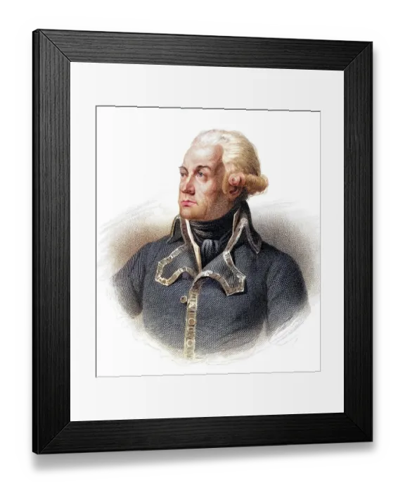 Framed Print : Charles-Francois du Perier du Mouriez