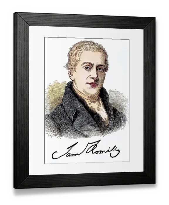 Framed Print : Samuel Romilly (born 1 March 1757 in London)