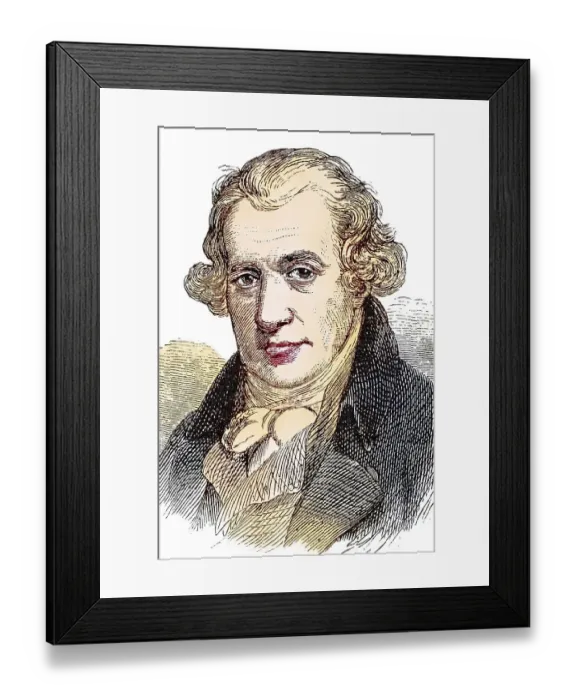 Framed Print : James Watt (born 30 January 1736 in Greenock) Framed Print : James Watt (born 30 January 1736 in Greenock)