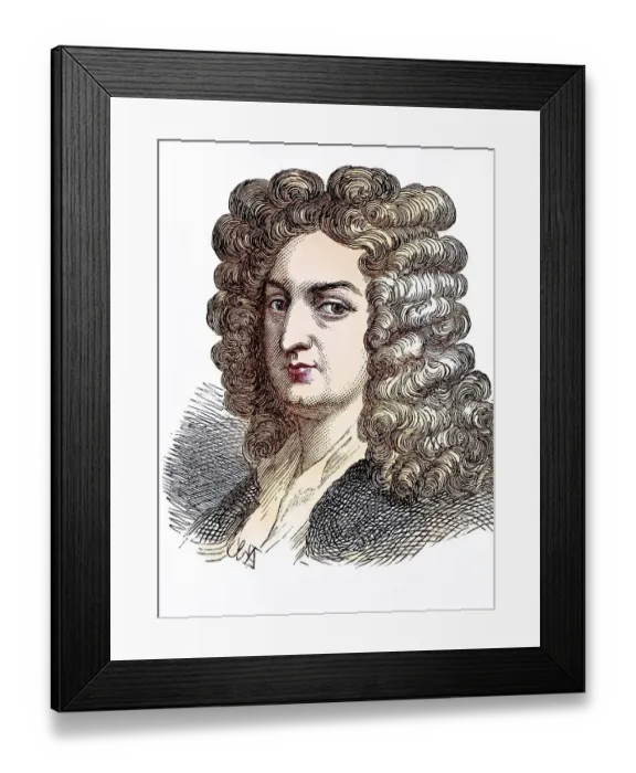 Framed Print : Joseph Addison (born 1 May 1672 in Milston) Framed Print : Joseph Addison (born 1 May 1672 in Milston)