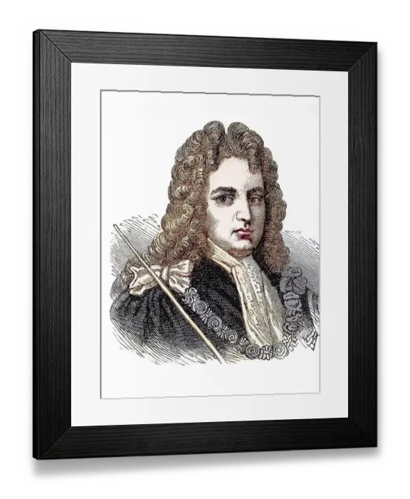 Framed Print : Robert Harley, 1st Earl of Oxford and Earl Mortimer KG (born 5 December 1661 in London)