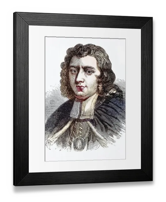 Framed Print : Thomas Burnet (born around 1635 at Croft-on-Tees near Darlington) Framed Print : Thomas Burnet (born around 1635 at Croft-on-Tees near Darlington)