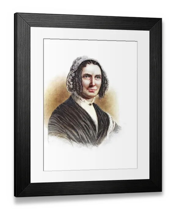 Framed Print : Abigail Powers Fillmore (born 13 March 1798 in Stillwater)