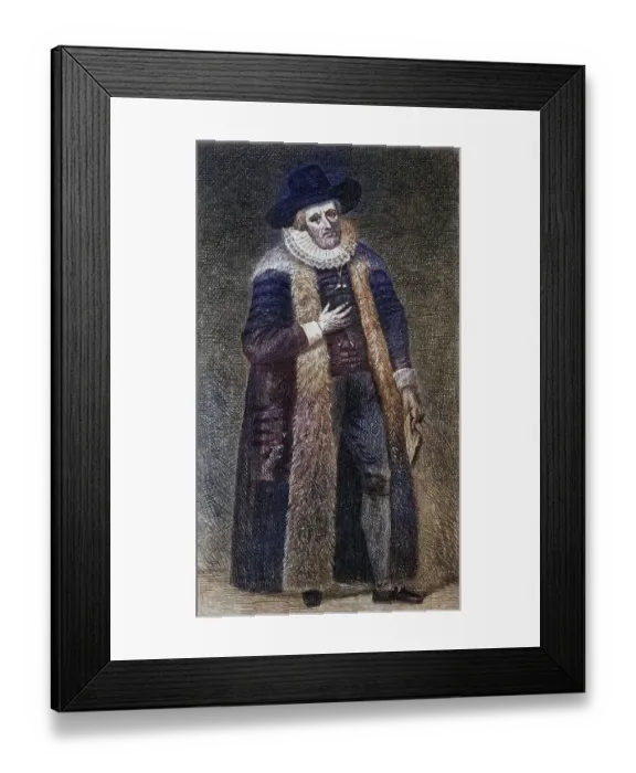 Framed Print : Edward Alleyn (born 1 September 1566 in London)