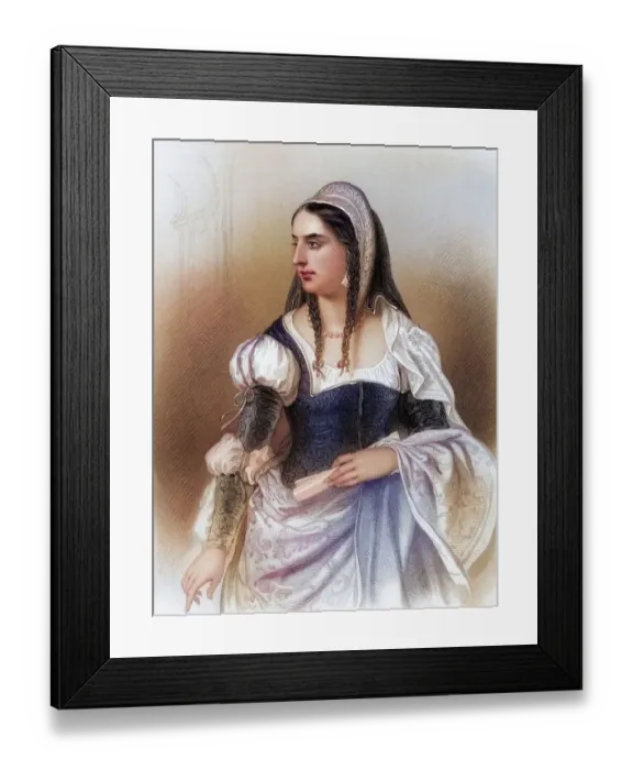 Framed Print : Isabella I, nicknamed Isabella the Catholic
