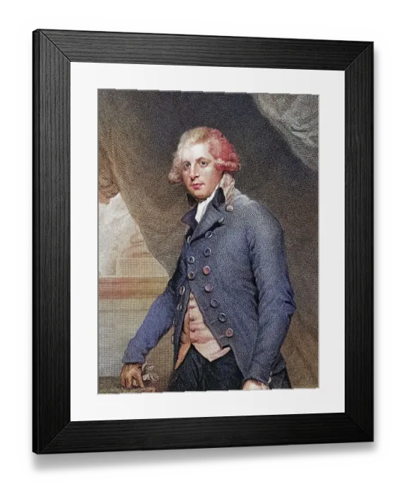 Framed Print : Richard Brinsley Sheridan, 1751-1816