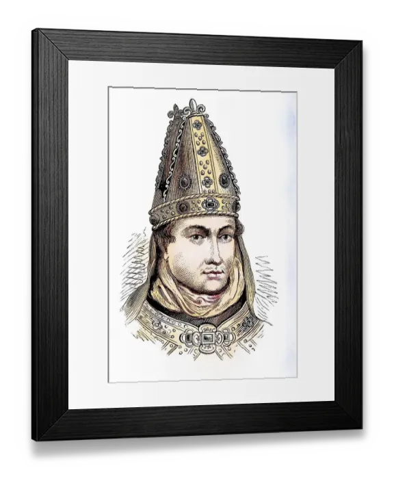 Framed Print : William of Wykeham 1320 to 1404 Framed Print : William of Wykeham 1320 to 1404