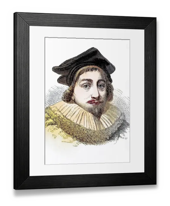 Framed Print : Sir Edward Coke, 1552 to 1634, English lawyer and politician