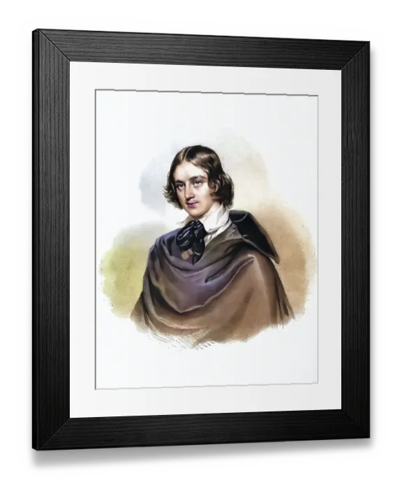 Framed Print : Count Adam Jozef Potocki (24 February 1822)