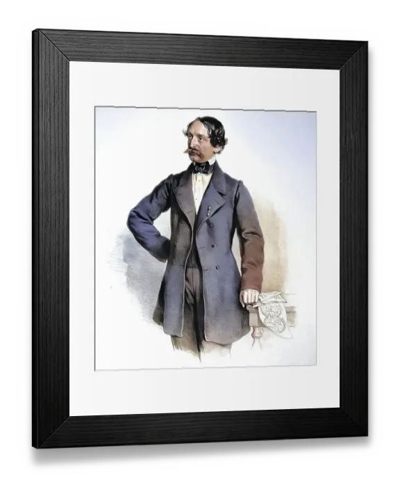 Framed Print : Pollak, Adolf (originally Aron Moses) Ritter von Rudin (Austrian knight 1869)