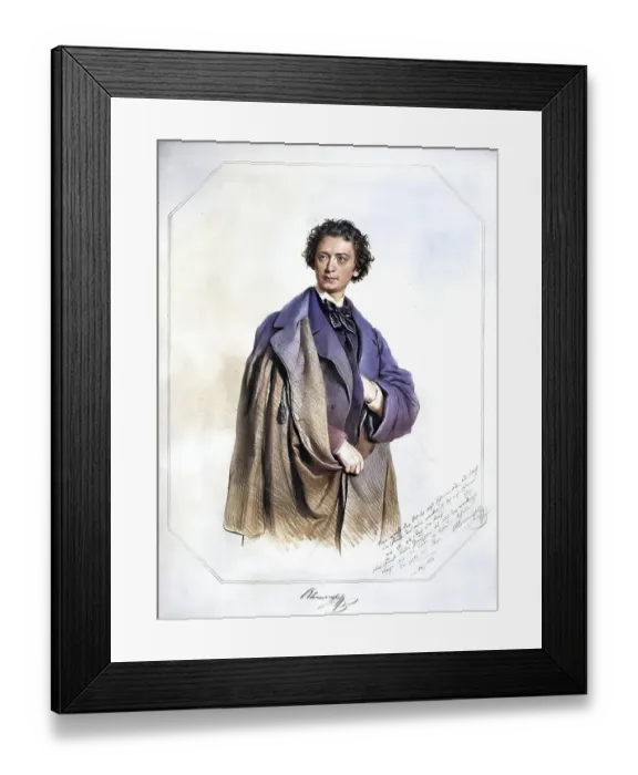 Framed Print : Adolf (since 1881 von) Sonnenthal (born 21 December 1834 in Pest)