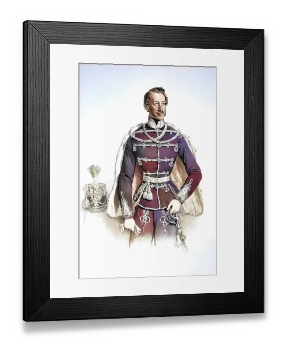 Framed Print : Alexander Toeroek Count von Szendroe (1809-1868)